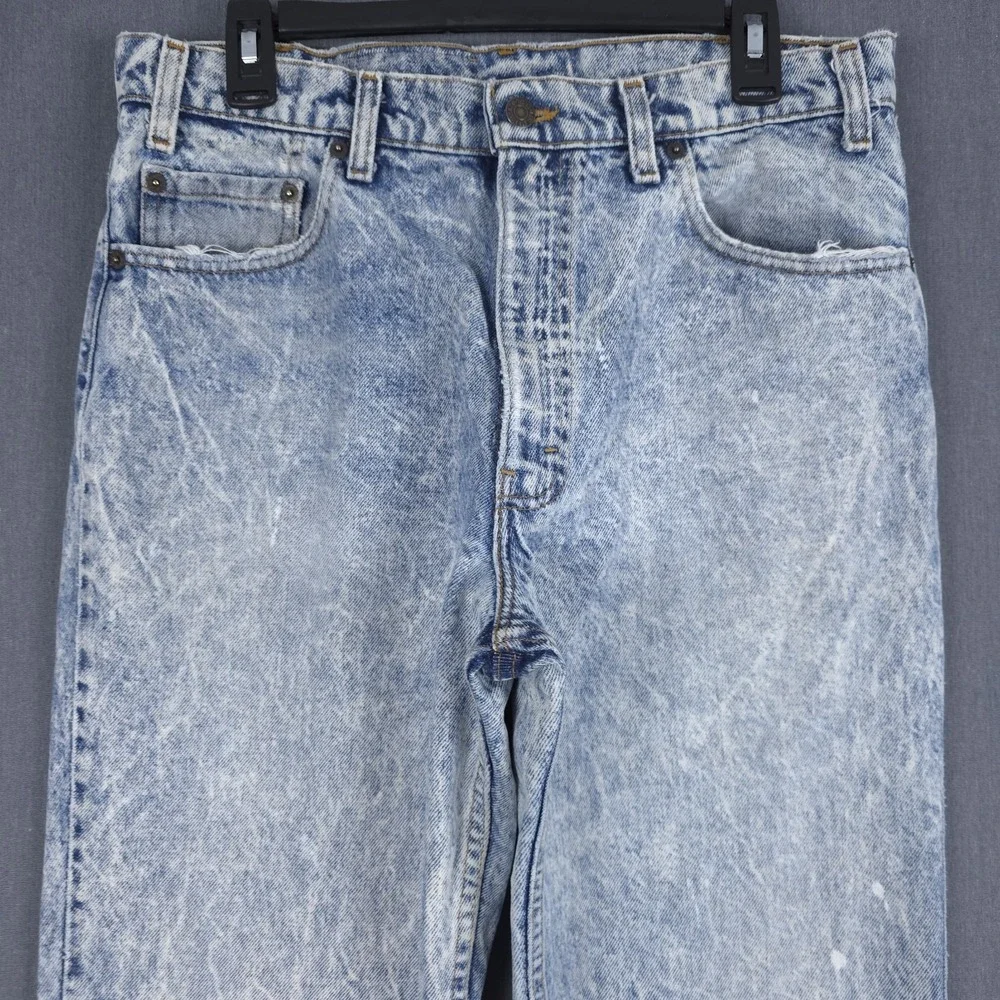 Vintage Levis 540 Jeans Mens 34x30 (Fits 32x30) Acid Wash Denim 80s USA‎ Red Tab